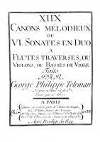 Скриншот к файлу: XIIX Canons melodieux ou VI Sonates en Duo
